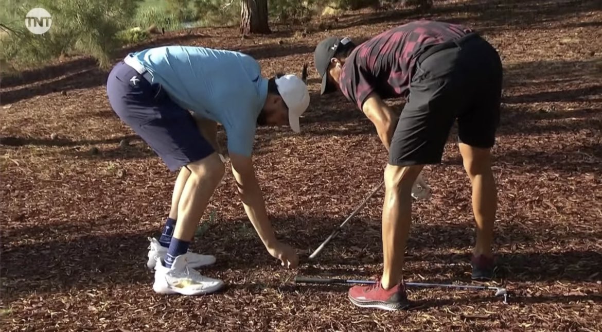 Steph coaching Klay on the course is some good wholesome content.