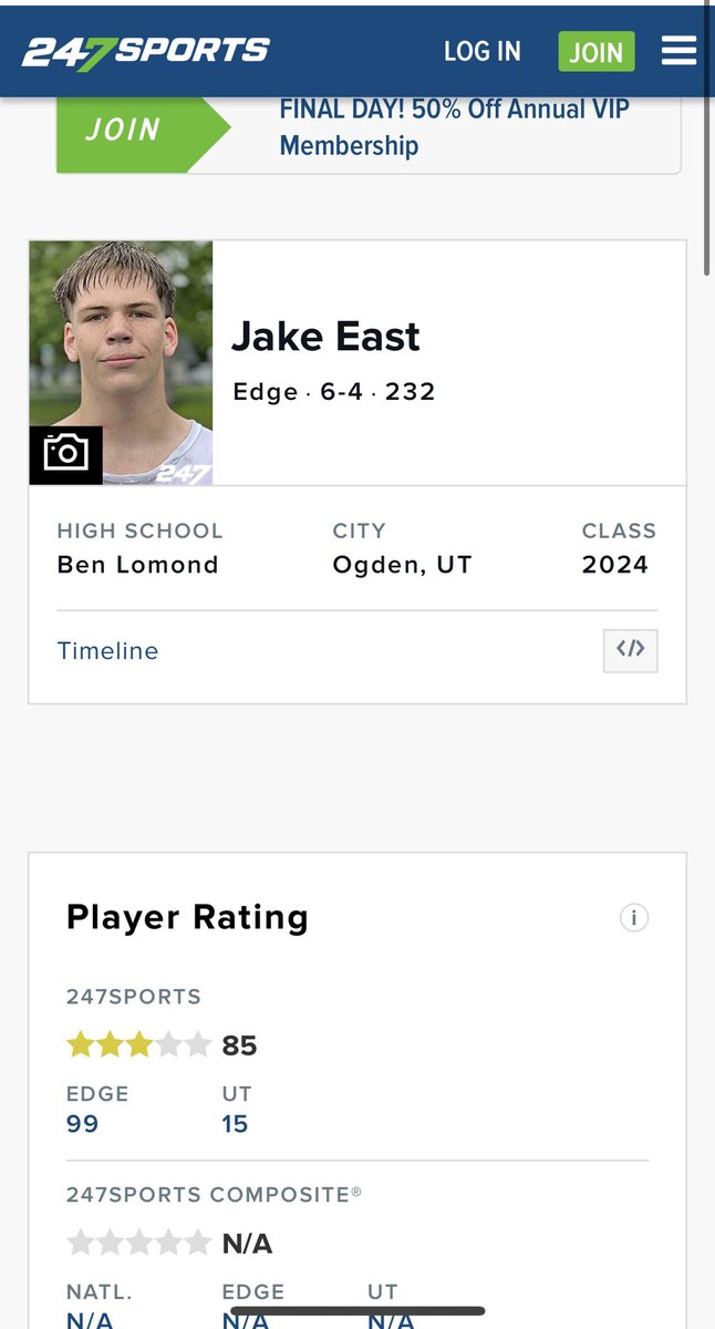 Thank you <a href="/247Sports/">247Sports</a> for the 3🌟 ranking!! Just the beginning! Prove it ! <a href="/BrandonHuffman/">Brandon Huffman</a> <a href="/BlairAngulo/">Blair Angulo</a> <a href="/BLHSFB/">Ben Lomond Scots Football</a> <a href="/NateTuatagaloa/">Nate Tuatagaloa</a> <a href="/tiptopathlete/">Nate Tuatagaloa</a> <a href="/leitalamaivao/">Coach Lei Talamaivao</a> @coach_OFFA
@CoachKoRushISU <a href="/Tana_Vea/">Tana J. Vea</a> @coachimcdaniels
<a href="/CoachMattUlrich/">Coach-Matt Ulrich</a> <a href="/BenMoa4/">Ben Moa</a>
<a href="/TevitaLose/">Tevita Lose</a> <a href="/CoachChinander/">Erik Chinander</a>
<a href="/DjTialavea_86/">Coach D.J. Tialavea</a>