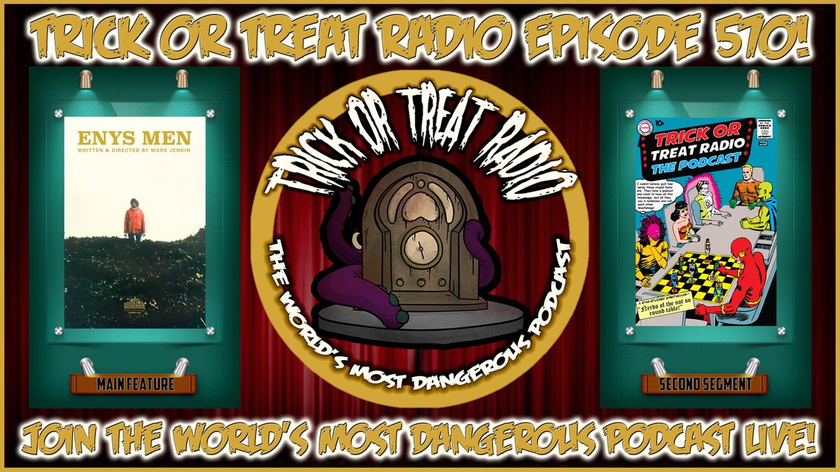 Episode 570 of Trick or Treat Radio is LIVE! We are discussing #EnysMen from director @Mark_Jenkin @neonrated #cornishfilm #folkhorror #16mm #shotonfilm #70shorror trickortreatradio.com/watch-live