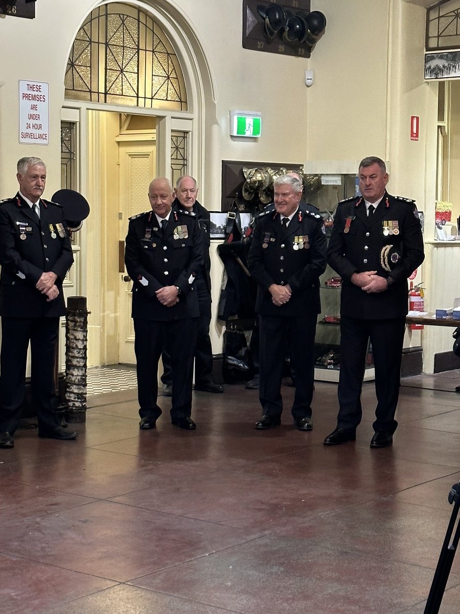 Today FRV said good bye to 3 legends Brendan, Dave and Ken it was a privilege to be there @CommissionerFRV @DEECA_Vic