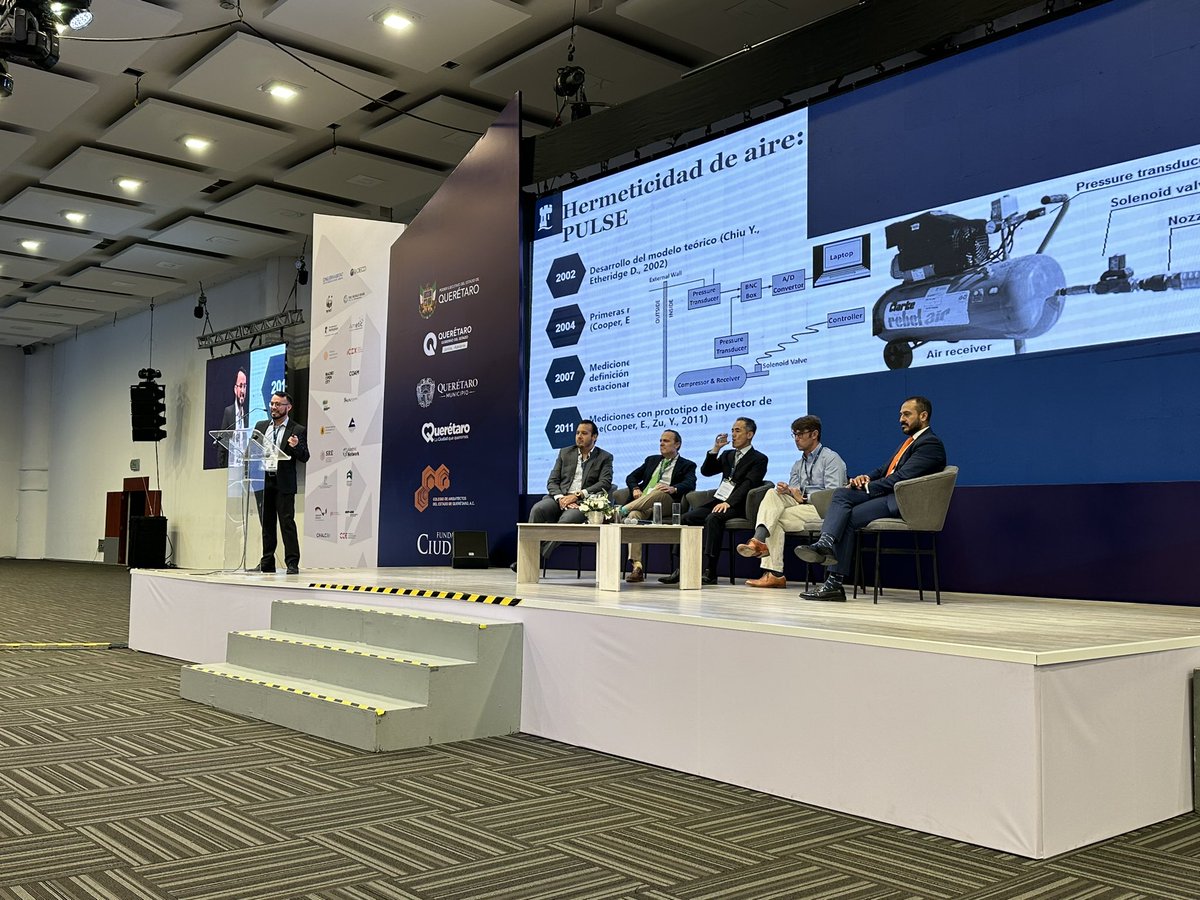 Feliz de haber iniciado la conversación para hacer pruebas de hermeticidad de aire en Latinoamérica en el <a href="/FIBCiudades/">IV Foro Iberoamericano de Ciudades</a>. Un honor de compartir panel con grandes líderes como el Dr. <a href="/JorgeLWolpert/">Jorge Wolpert</a>.