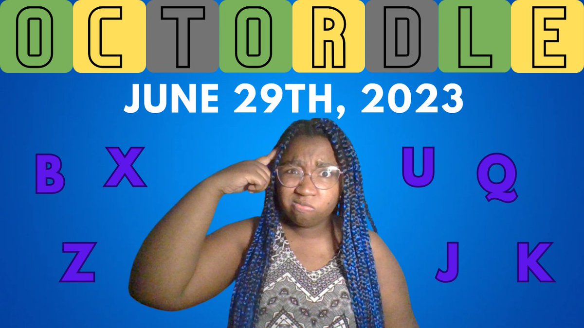 DDWilliamsYT's tweet photo. New #Octordle video! This one had to NUDGE me in the right direction!

Check out out and leave a comment :) ! #wordle #dailyoctordle #ddwilliamsyt #gaming

 https://t.co/hEk4SfQRM9 https://t.co/L9O4tFBkLw