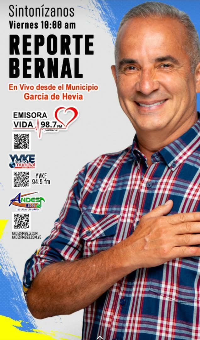 Sintoniza #ReporteBernal por YVKE 94,5 Fm