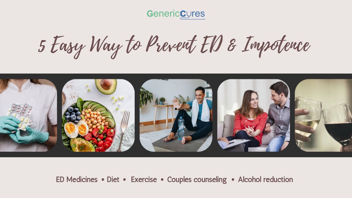 There are many easy ways for men to #treat erectile dysfunction or #impotence.
1. ED Medicines
2. Diet
3. Exercise
4. Couple Counseling
5. Alcohol Reduction

#erectiledysfunctiontreatment #dietplan #excersice #alchol #edmedicines #Cenforce #counseling #couplecounseling #online