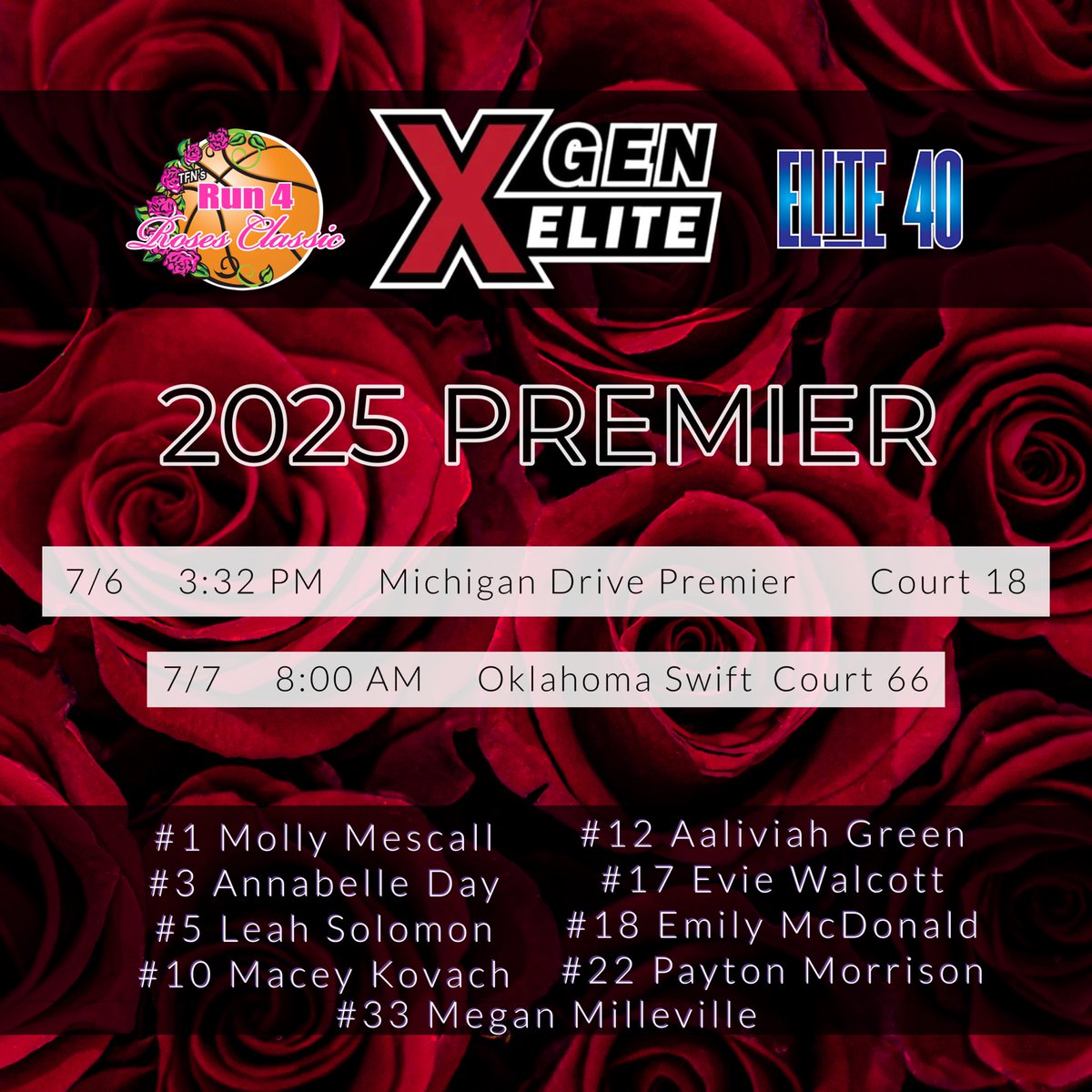 🏀🌹#2025premier #xgenfam