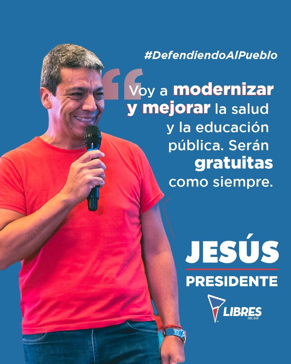 📢 Educación y salud pública de calidad!

#JesúsEsPuebloComoVos