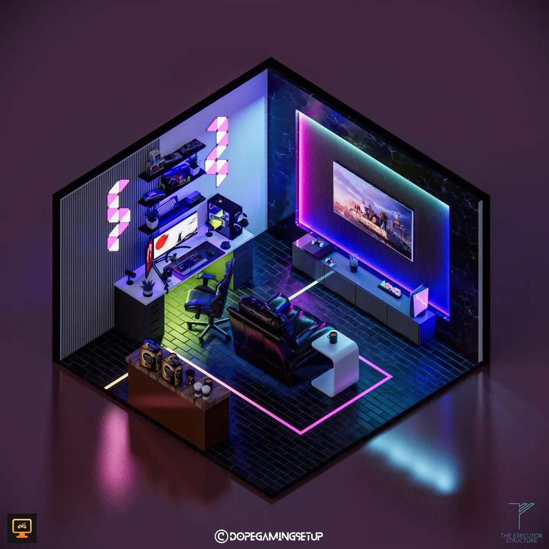 3dgamingsetups's tweet photo. When I look at the Steam Summer Sell my eyes like ๐๐ฅ when I see this room ๐๐ so Valve chill Only UP ๐๐ #GamingRoom #GamingSetup #Gaming #3dDesign #RoomDesign #GamingRoomDesign #Gamer #interior #bachelor
credit : Dopegamingsetup https://t.co/lMEvCwOiYg
