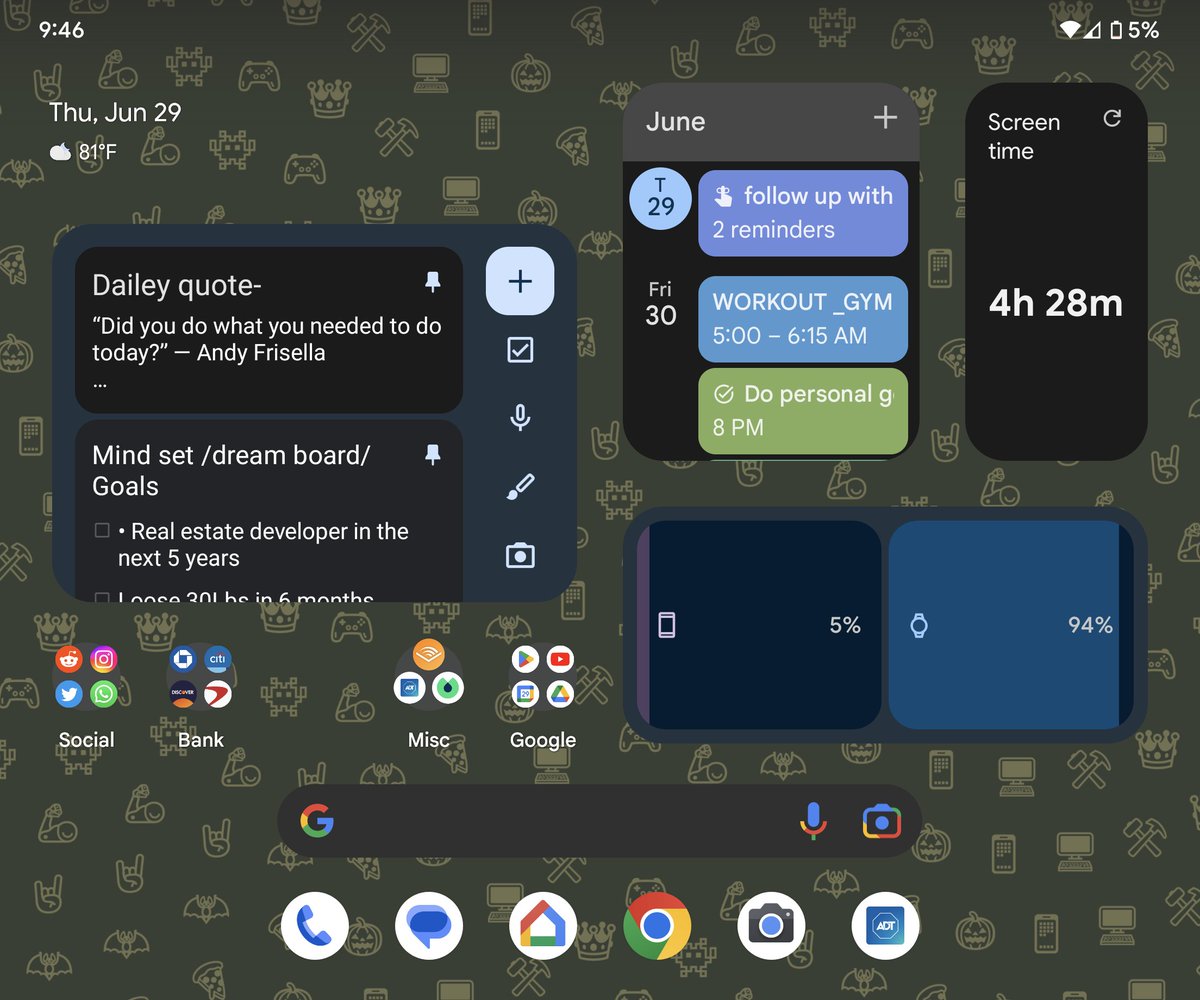 The_BarkKnight's tweet image. Pixel fold home screen.

#TeamPixel