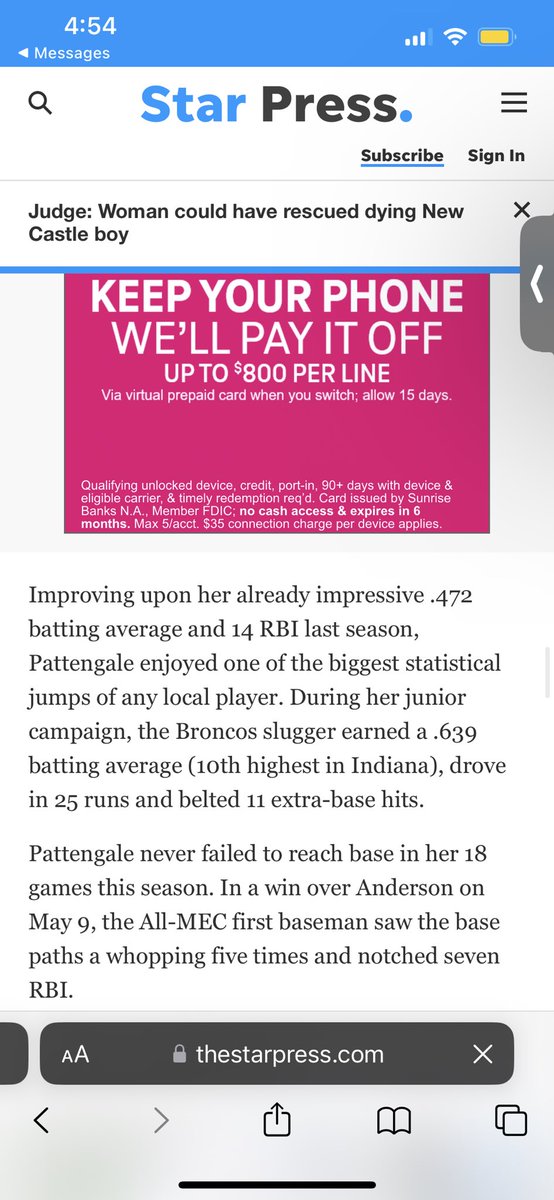 Cali Pattengale (@cpattengale23) on Twitter photo Thanks <a href="/TheStarPress/">The Star Press</a> and Adam Altobella for the shout out of the 16 top break out players of the year this season. I am honored to be apart of such a great group of girls. <a href="/BenReindel/">Ben Reindel</a>
thestarpress.com/story/sports/hโฆ Thanks <a href="/TheStarPress/">The Star Press</a> and Adam Altobella for the shout out of the 16 top break out players of the year this season. I am honored to be apart of such a great group of girls. <a href="/BenReindel/">Ben Reindel</a>
thestarpress.com/story/sports/hโฆ