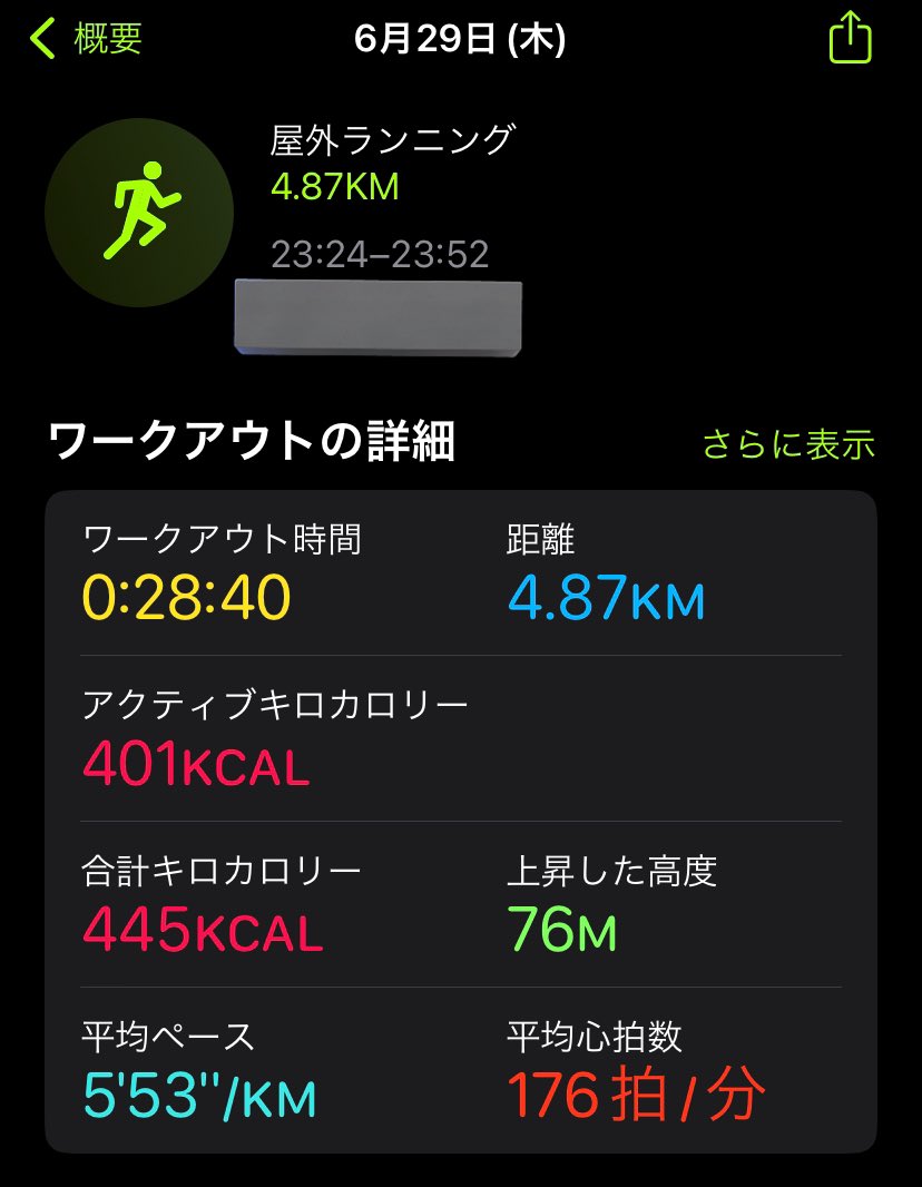 日曜日に試合があるので走り込み！