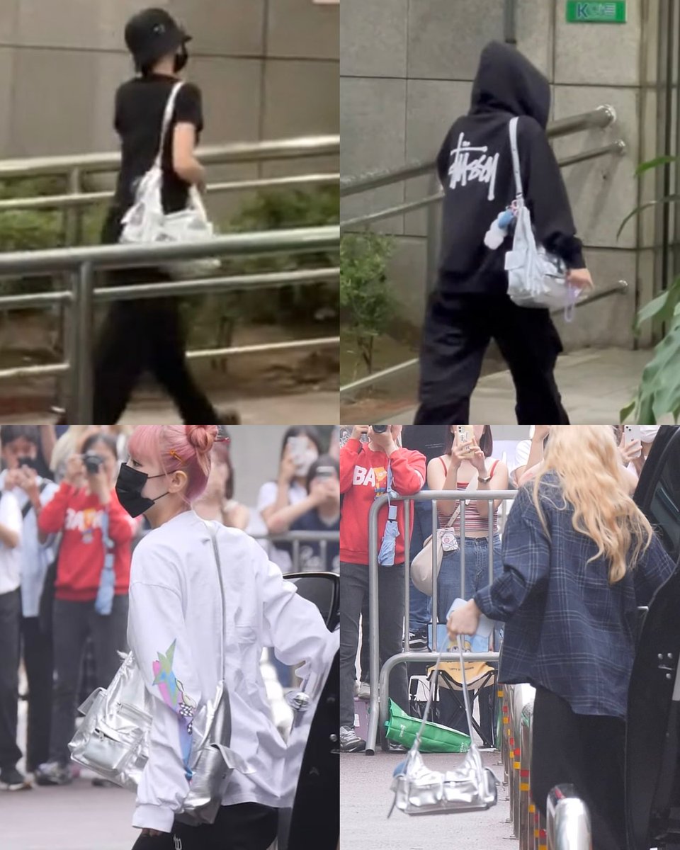 chaewon, sakura, yena and chaeyeon otw to music bank have the same purse/bag? 😯  

imagine izone special stage lol