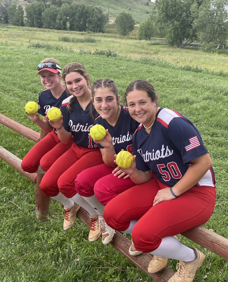 The 💣 Squad at the IDT in game 1 today vs the Batbusters! Way to go Makinzey Elisar (2024-LSUE) <a href="/MakElisar2024/">Makinzey Elisar</a>, Sadie Landry (2023- Louisiana College) <a href="/sadielandry15/">sadielandry</a>, Lily St. Germain (2025), and Katie VanHaverbeke (2025) <a href="/haverbeke_katie/">Kaitlyn (Katie) Van Haverbeke</a>!#maruccipatriots <a href="/BoulderIDT/">Boulder IDT</a>