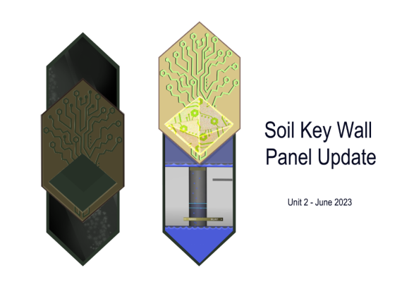 Project update alert! 🚨The door to our MHS alien ruins will soon feature a soil key wall! This feature will allow users to move through the doors after they've successfully cracked the code. Stay tuned for more updates! Credit to Angela Jarecki. #stemgames #learningthroughplay