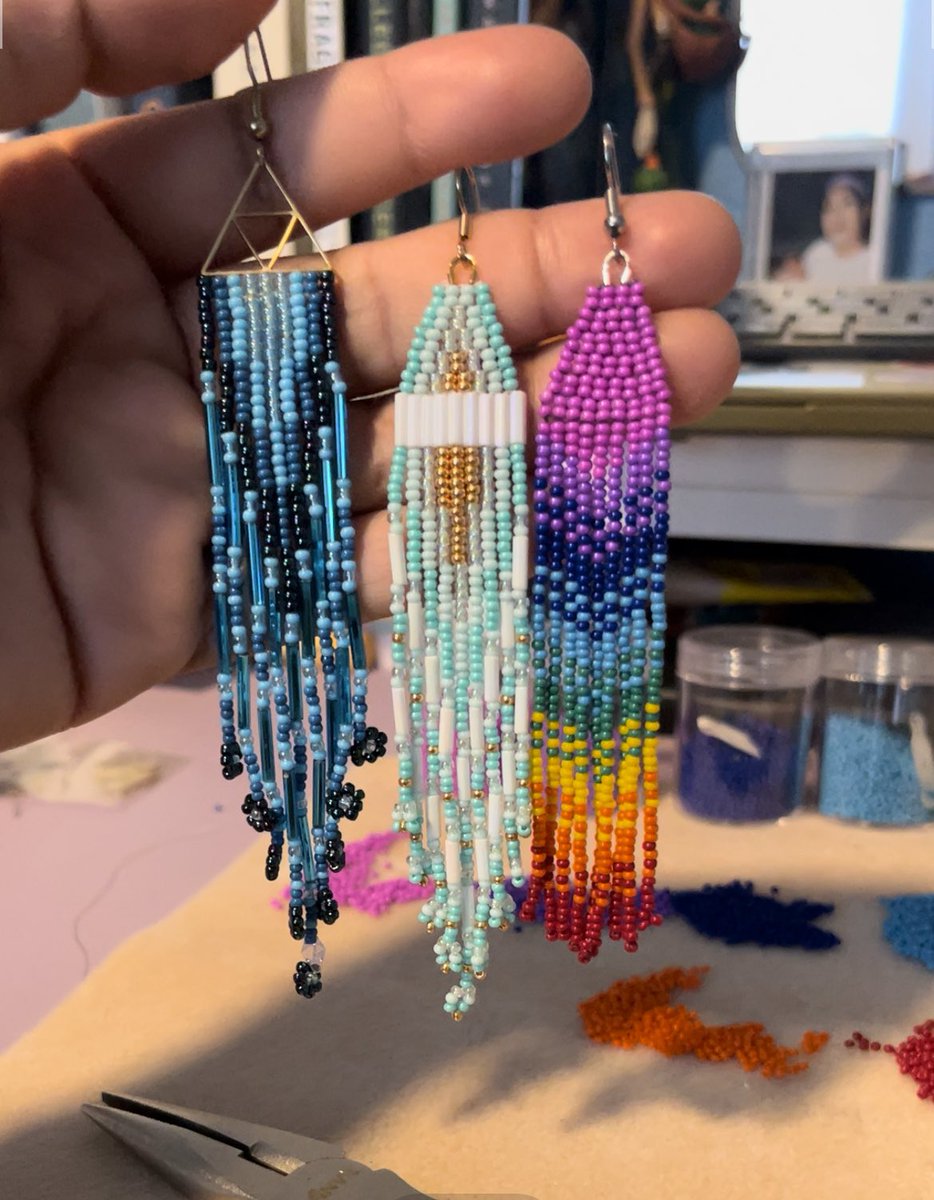 Hello friends, I have these fringe earrings for sale. $45 each ❤️