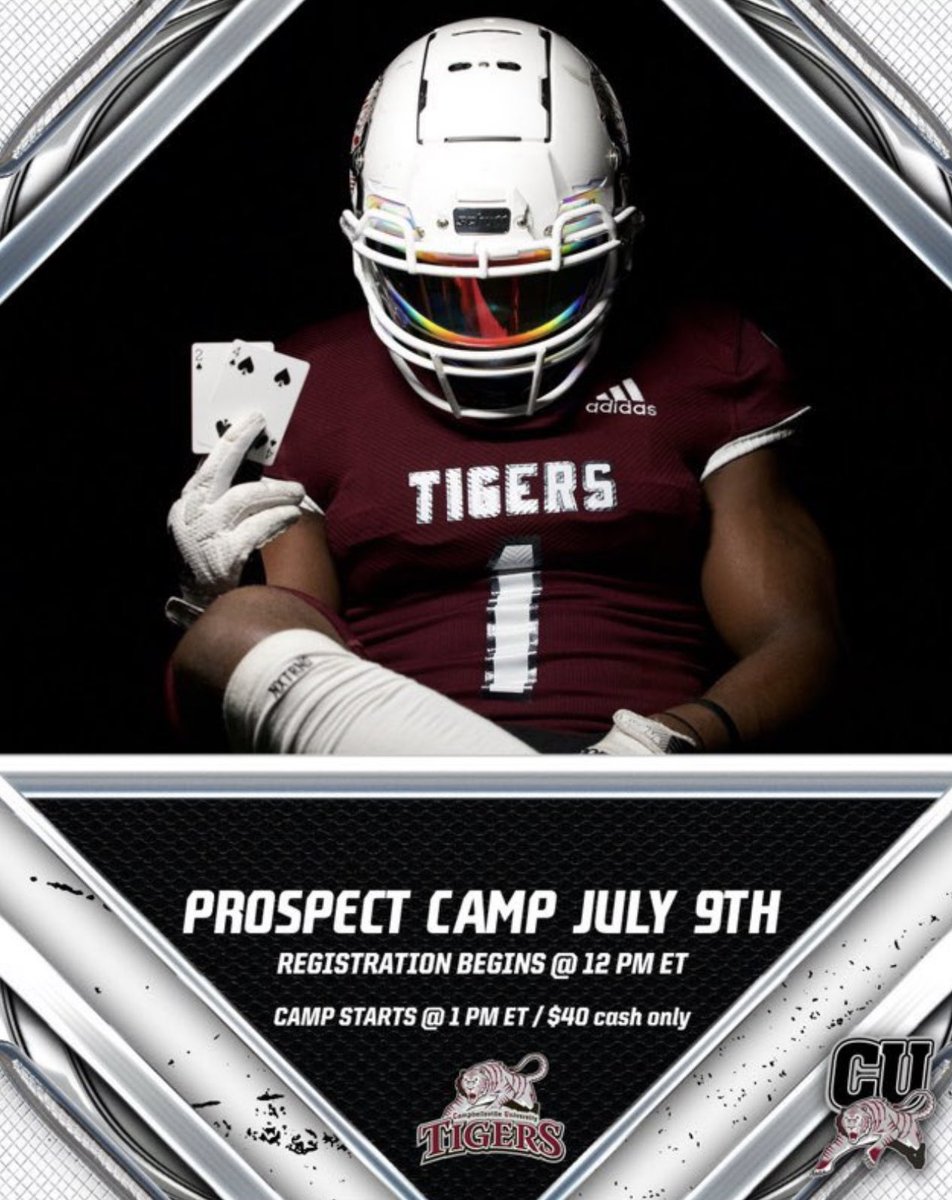 FlanneryDalton's tweet image. Last stop on my Summer Camp Schedule will be at Campbellsville University on 7/9/23 for Prospect Camp! #tightend #imcoming  @CvilleTigersFB @CoachBeattyCU @CoachAtwood23 @CoachRussCville @chrispardue5