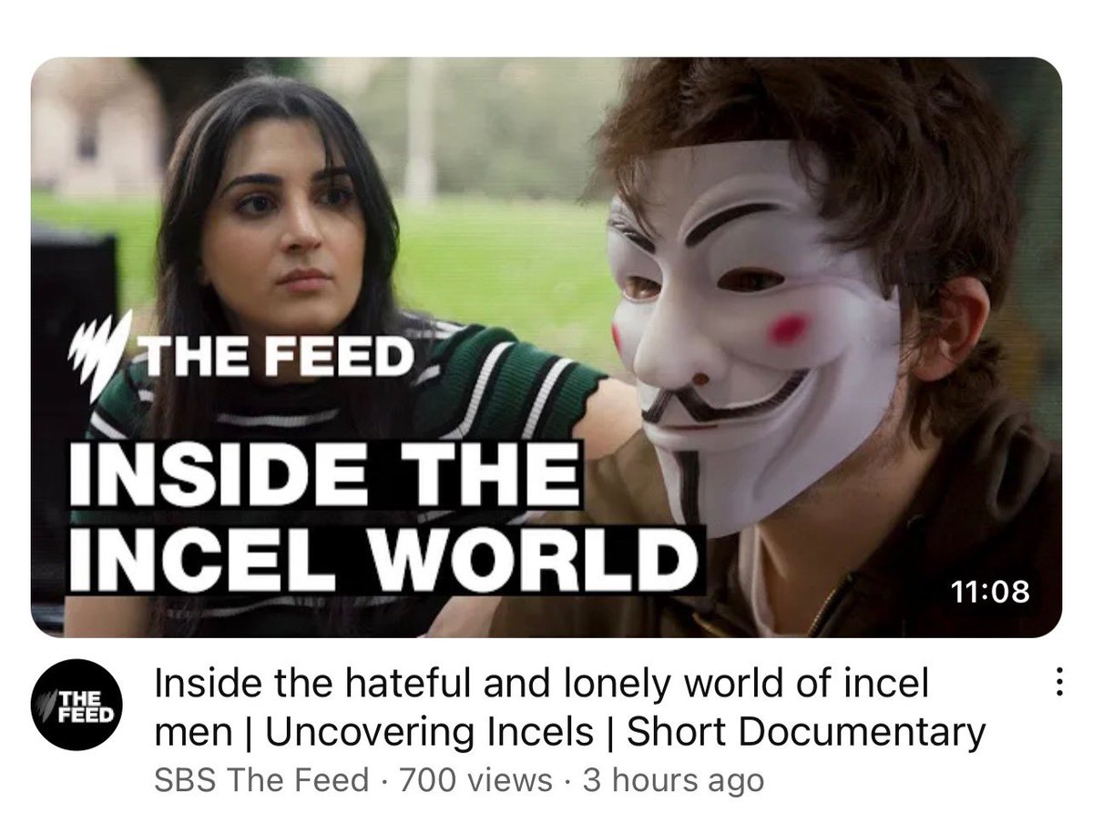 After months of working on this beast, we’ve FINALLY released it!! Our eyes are glazed over but we’re happy to give you our <a href="/TheFeedSBS/">The Feed SBS</a> investigation into Australia’s incels. <a href="/jenniferluu_/">Jennifer Luu</a> and I went deep inside the incel world to see what drives them and what they believe.