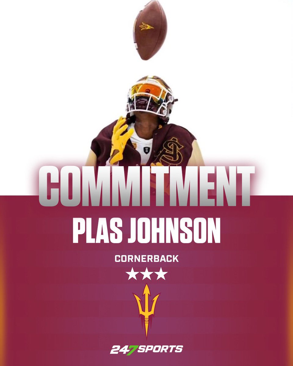 BREAKING: #ASU lands another impressive local star in Scottsdale (Ariz.) Chaparral cornerback Plas Johnson