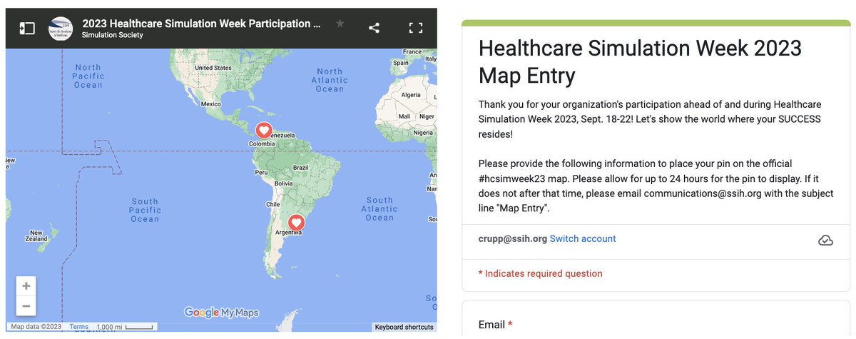 Stand up and SHOUT! Show the world where YOUR SUCCESS lives... get on the official #hcsimweek23 participation map!

ssih.org/Professional-D…

#healthcare #simulation #shareyoursuccessstory #patientsafety