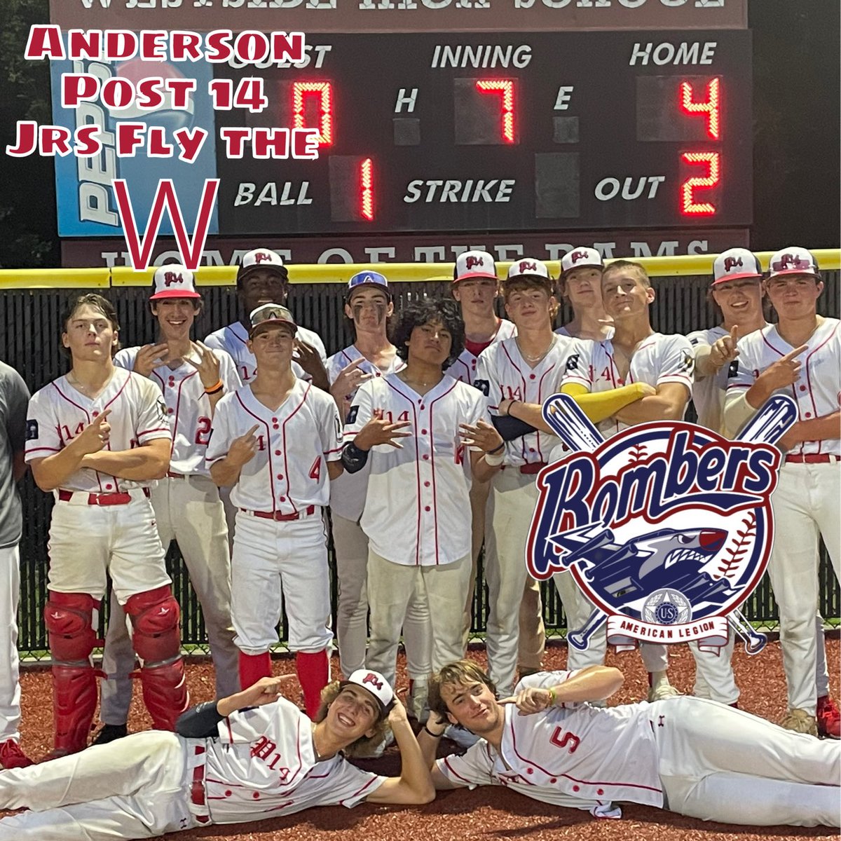 Missing a few guys tonight but here is your 2023 AAA League 4 Champions!