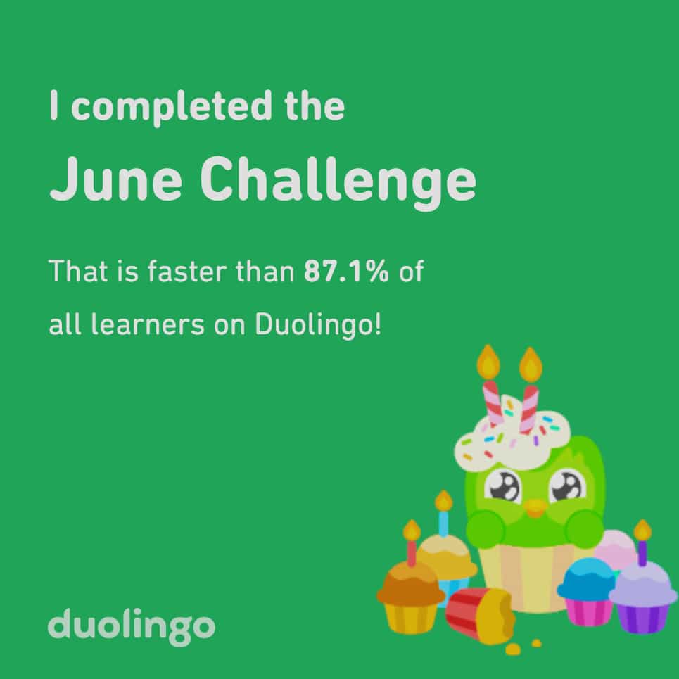 #Duolingo #frenchlearning #junechallenge