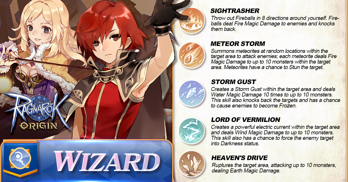 ro_origin's tweet photo. Wizards are formidable magic users capable of causing widespread destruction with their offensive spells!
Wizard Introduction Video👉https://t.co/RnrukkllEm
#Ragnarok #Ragnarokorigin #MMORPG #Mage #Wizard #Highwizard #Class #Skills https://t.co/WizHllgHPK