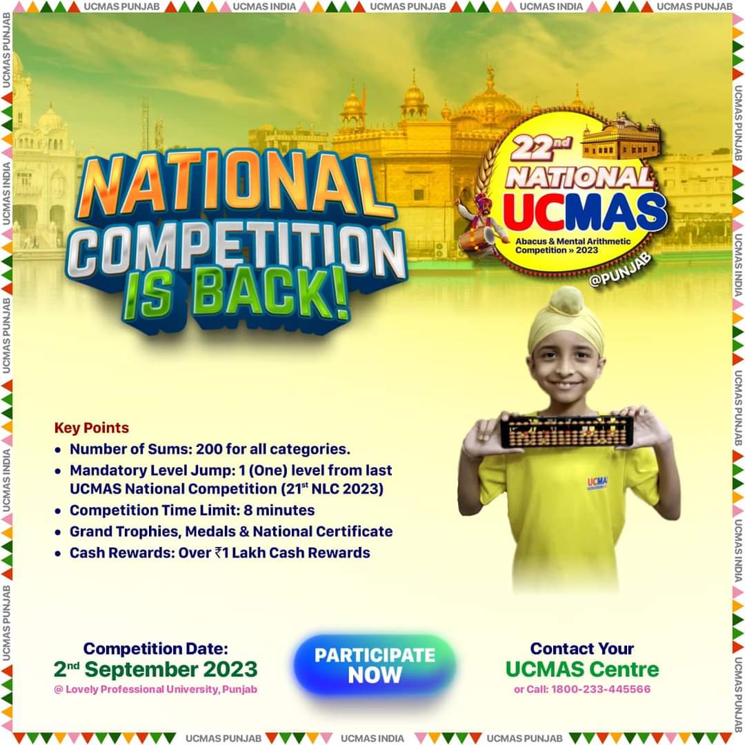 UcmasJalandhar's tweet image. UCMAS CHHOTI BARADARI JALANDHAR SANKHYA EDUTECH Abacus Calligraphy Language Learning 7696009097
maps.app.goo.gl/K4EPGxxLxANGxw…
wa.me/917696009097
Call for more info +91 7696009097
#SankhyaEduTech #UCMAS #Abacus,