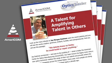 AmericomUSA's tweet photo. The optics community suffered a huge loss with the passing of Jay Eastman. Check out our tribute to a visionary who helped launch optics careers for a new generation of technicians. 
#optics #thefutureisoptics
https://t.co/F4AJStBFJZ https://t.co/1W32dfrRZK