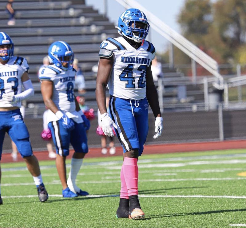 stadiumtalkcom's tweet photo. Best #HSFootball Player in Every State '23 🏈
Delaware: Tristen Graham, Sr., Defensive End
 Middletown High School (Middletown)
Ht/Wt: 6-3, 245 lbs
College: Syracuse
https://t.co/e3ETnKZWmt https://t.co/G5QbygnsuH