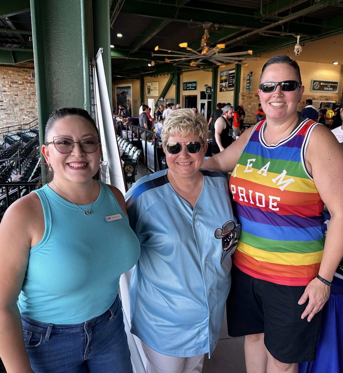 OutForEdHouston's tweet photo. We had a blast at @SLSpaceCowboys Pride Night alongside @HoustonLGBTQFnd , @HRChouston , and other wonderful LGBTQ+ organizations! 

#pridemonth #pride #lgbt #lgbtq🌈 #lgbtqia #gayhouston #queer #lgbtcommunity https://t.co/MgSWgjwe18