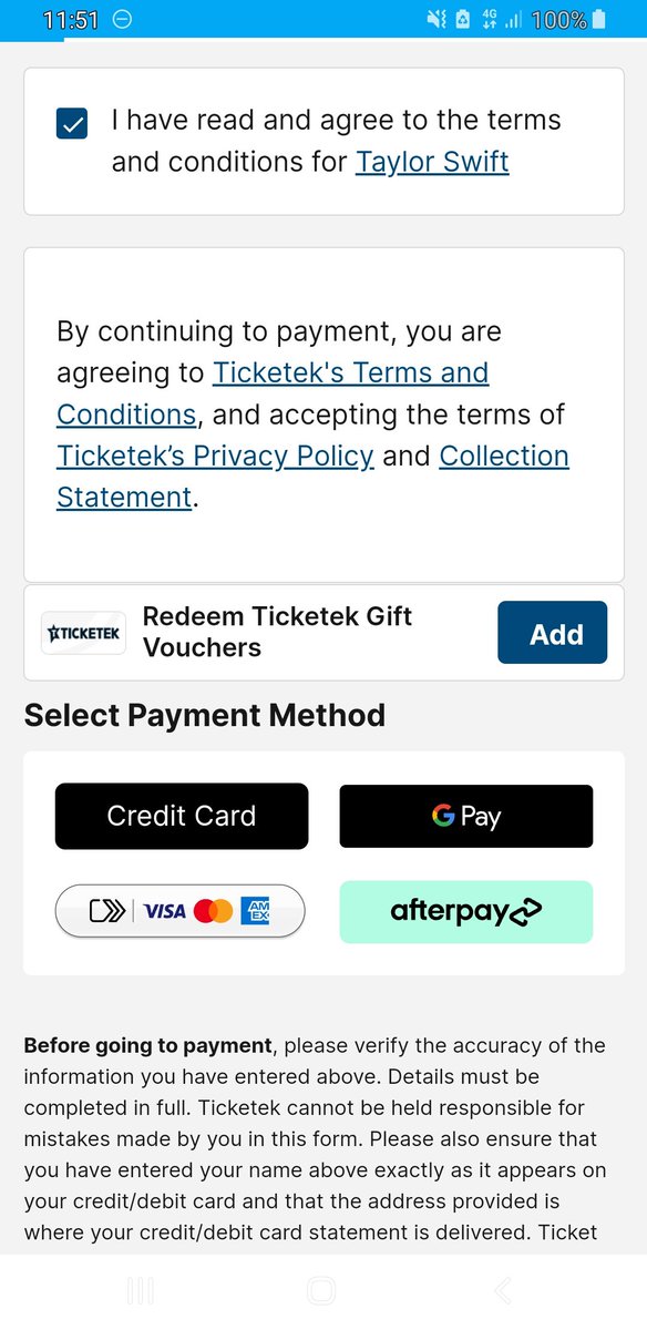 misflutterby's tweet photo. Wtf @Ticketek_AU i finally get through, choose tickets and then it freezes the page at checkout!!!!!! https://t.co/2vIEaResj2