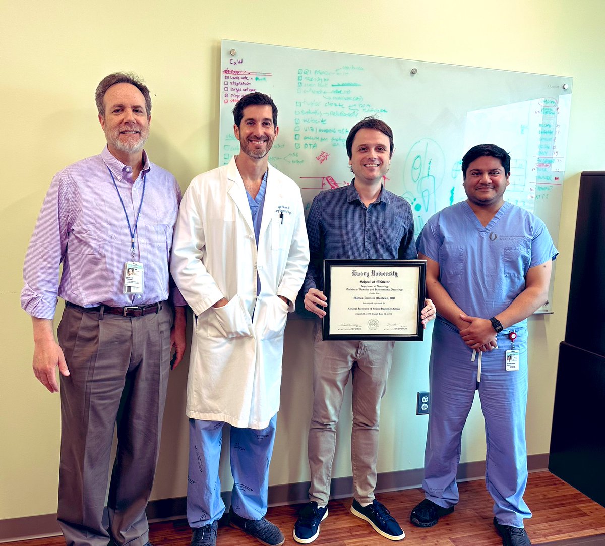 Emory & Grady Vascular Neurology (@emorystroke) on Twitter photo 🎓👏 Congrats to our incredible stroke research fellow <a href="/mateusdamiani/">Mateus Damiani Monteiro</a> on his graduation! 🌟🧠 Your hard work, dedication, and achievements over the past year have been truly remarkable. 🙌🔬. Excited to see the impact you'll make in the field! <a href="/Mo_TarekNeuro/">Mohamed Ahmed Tarek</a> your up next! 🎓👏 Congrats to our incredible stroke research fellow <a href="/mateusdamiani/">Mateus Damiani Monteiro</a> on his graduation! 🌟🧠 Your hard work, dedication, and achievements over the past year have been truly remarkable. 🙌🔬. Excited to see the impact you'll make in the field! <a href="/Mo_TarekNeuro/">Mohamed Ahmed Tarek</a> your up next!