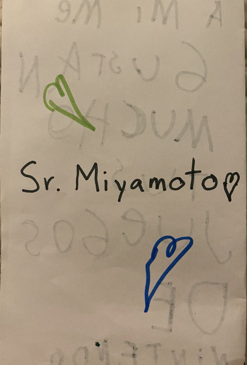 AnaliGutierrez's tweet photo. @NintendoAmerica @NintendoLatam Sara, my 5 year old daughter, asked us to send this letter to Mr. Miyamoto. “I like your Nintendo games a lot. Thanks for making them”. She also wanted to ask him if he can please make a Zelda movie. Can you help us to reach him?  #Nintendo #Zelda https://t.co/De0nn6UdKD