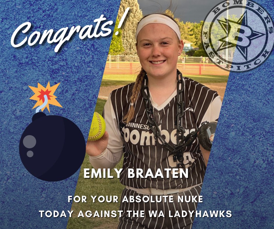That bomb was gone the second it left your bat, Emily!
<a href="/EmBraaten2026/">Emily Braaten</a> <a href="/MnBombers/">Minnesota Bombers</a> #WeAreNotTheSame