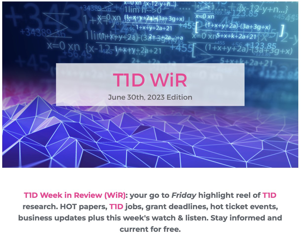 the(sugar)science on Twitter "This week's T1DWiR is out NOW. We're