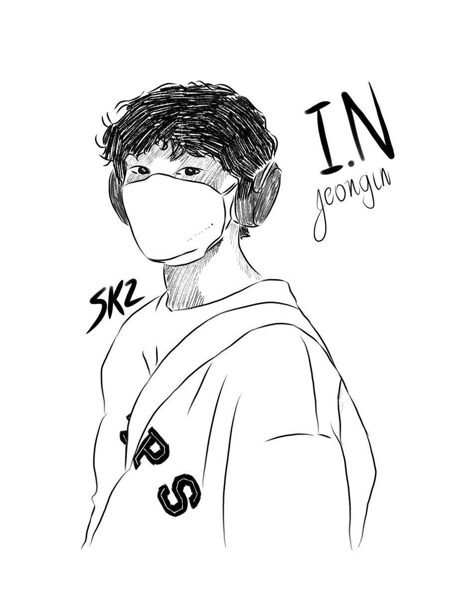 I.N 
.
.
.
. 
#art #sketch #desenho #drawing #illustracion #arte #dibujo #kpop #kpopdrawing #kpopsketch #Straykids #in #jeongin