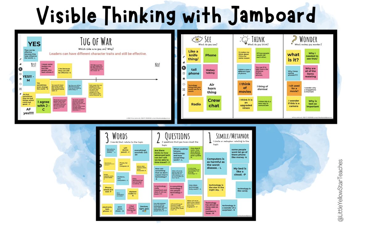 TCEA's tweet photo. 📚✏️ Ready to level up your classroom collaboration? 🤩 Discover the secret powers of Google Jamboard!

Here are 6 epic ways to harness the magic of #Jamboard in your classroom!👩‍🏫

https://t.co/rnkIP5WNJp   via Little Yellow Star Teaches
#cooltools #edutwitter #teachingideas https://t.co/nokUf1NdyL