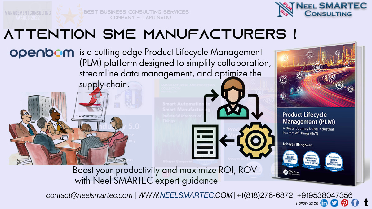 Are you a #small and #medium-sized #enterprise (#SME) #manufacturer seeking to streamline your #operations and achieve greater #efficiency? Maximize #ROI, #ROV with @NeelSmartec via @OpenBOM. #BOM #PLM #neelsmartec #CostSavings #FridayVibes
neelsmartec.com/2020/10/20/fou…