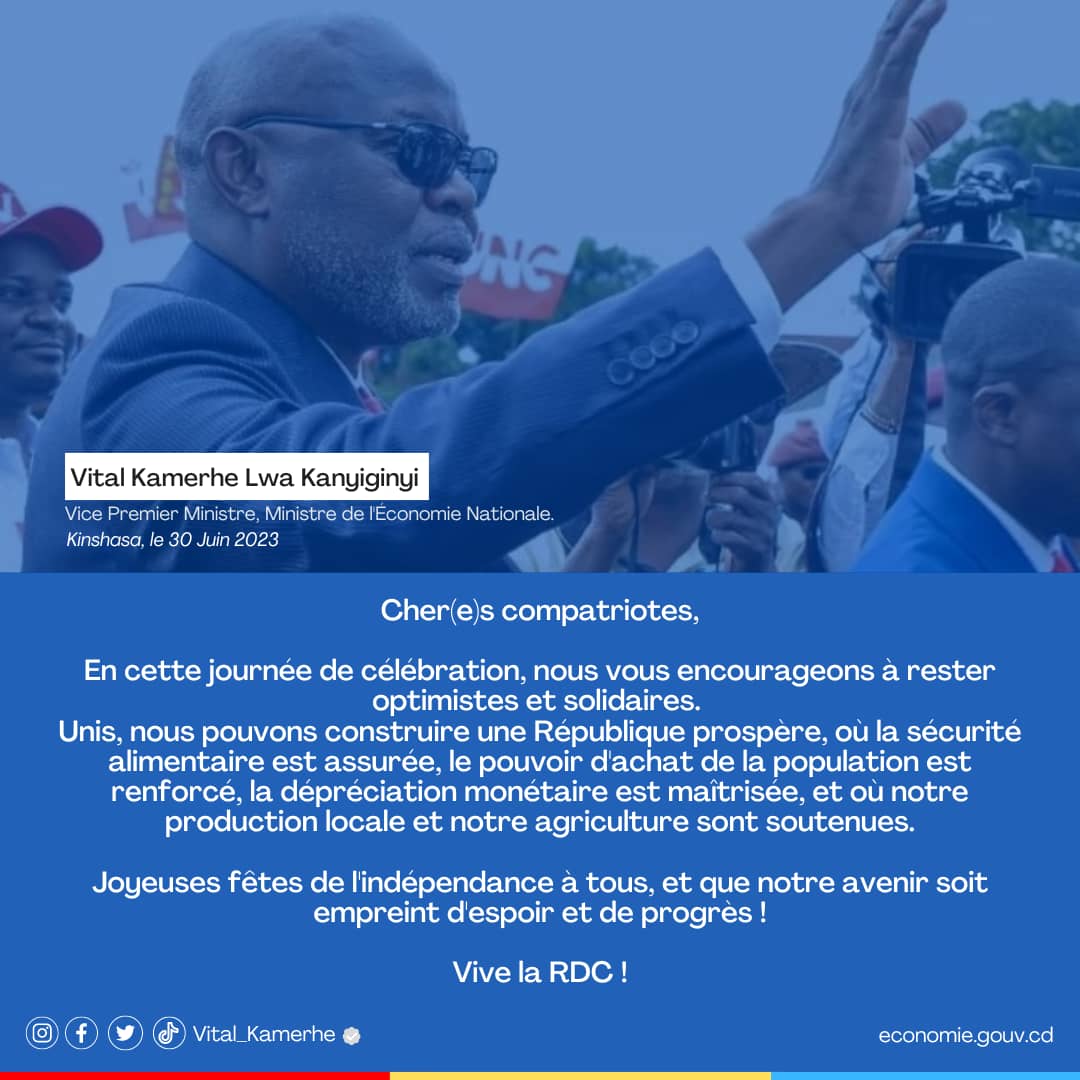 MichelMoto1's tweet photo. Joyeuses fêtes de l'indépendance !
#RDC63🇨🇩 https://t.co/sdtuf4kTD3