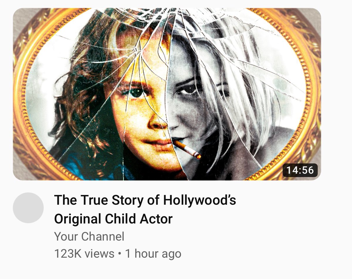 <a href="/dannymcmahon/">dodford</a> Try this. You should lean into younger audiences not knowing DB by making her intriguing (“discovering” a story they don’t know about) - right now you’re going for face and name recognition which is the wrong route. Thumb is gold already