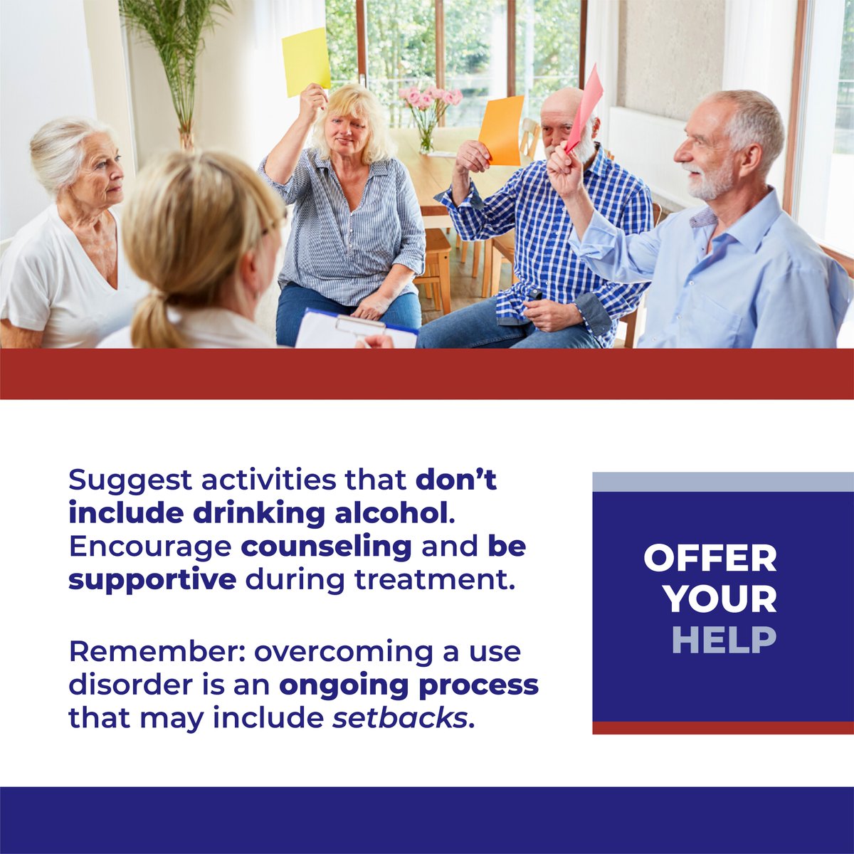 NHCOA's tweet photo. #NHCOAInforms | #Alcoholism can also be hard for family and friends. It can be tough to express your worries and come up with solutions to assist a loved one in reducing or quitting #drinking.
Here are some ideas for how to approach the subject and ensure everyone is safe. https://t.co/sjafr8vKjd