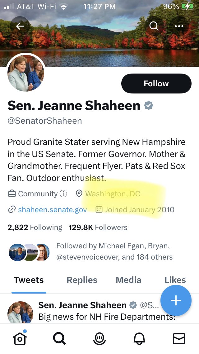 @SenatorShaheen is from Washington DC 
Not New Hampshire?
Swamp Cretin 
#NHPolitics 
we deserve better