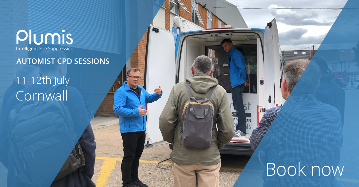 PlumisAutomist's tweet photo. 📢 On July 11-12th we'll be in sunny #Cornwall with @Advancedfiresw. 🚐

Join one of our Automist CPDs, ideal for: 

✅ Building Control Approvers
✅ Housing Providers/Developers
✅ Fire Risk Assessors
✅ Fire &amp; Rescue Services

👉 Book now: https://t.co/m5yzHBuNO0 https://t.co/pDig08JRlg