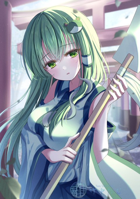 「kochiya sanae」Fan Art(Latest)｜3pages