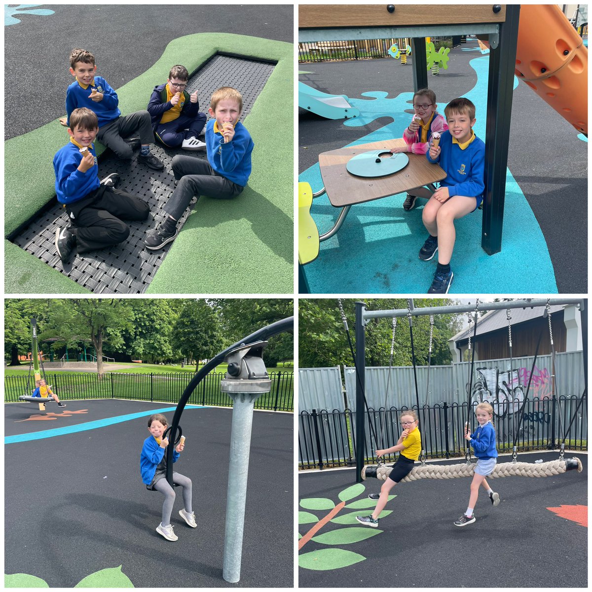 Ice cream treats at Grange Park during the last week of school 🍦 ☀️ <a href="/fermanaghomagh/">Fermanagh & Omagh District Council</a> <a href="/ChristtheKingPS/">Christ The King PS</a>