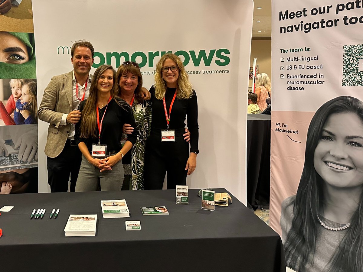 👟It's going to be a super busy few days at #PPMD2023 <a href="/ParentProjectMD/">Parent Project Muscular Dystrophy (PPMD)</a> the largest meeting on #Duchenne

👋Come to the booth and meet our team who can discuss how myTomorrows is working to help this incredible community to discover and access treatments such as #clinicaltrials