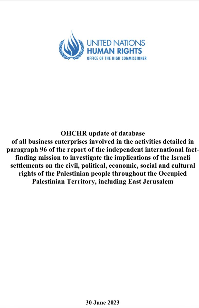 Lemapal's tweet photo. The UN has just released an updated list of companies associated with Israel's settlements. Appluse to the 15 firms that have cut ties since Feb 2020. However, 97 businesses including Airbnb, Booking, Expedia, and JC Bamford, remain involved.#Shame https://t.co/57o1CpYRGW https://t.co/WP7LA4tByC