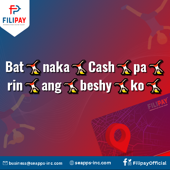 Bakit🤸🏻naka-Cash🤸🏻pa🤸🏻rin🤸🏻ang🤸🏻beshy🤸🏻ko🤸🏻

Pumunta na at mag avail ng Filipay Card sa pinakamalapit na Filipay Partner Coop. o kanilang Terminal sa inyong lugar. Tara na’t mag cashless payment sa  ating mga modern jeepneys.

#FILIPAY
#CommutingMadeEasy