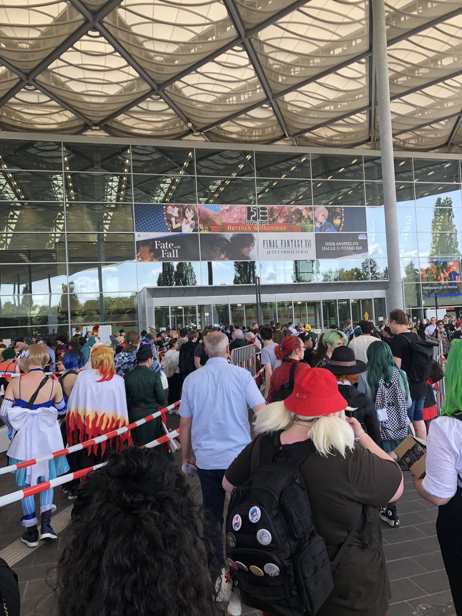 Ist gleich soweit um rein zu kommen