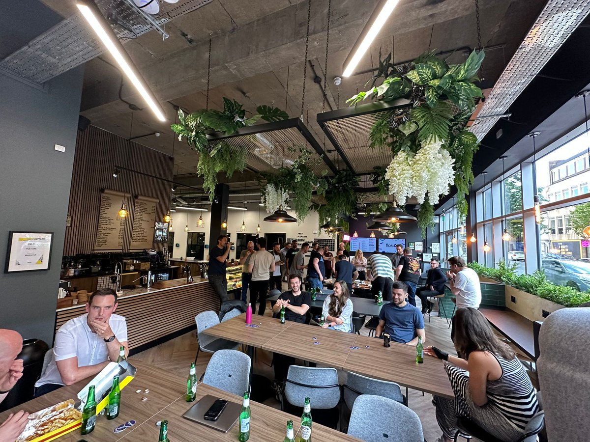 Thank you to everyone who came to our final meet up before next month’s conference.
A lot of new faces and two fantastic talks from @peteracalvert &amp; <a href="/samdbeckham/">Sam Beckham</a>.
A massive thank you to <a href="/FlokCoWorking/">Flok</a> for hosting and sponsoring last nights event as well 🙏