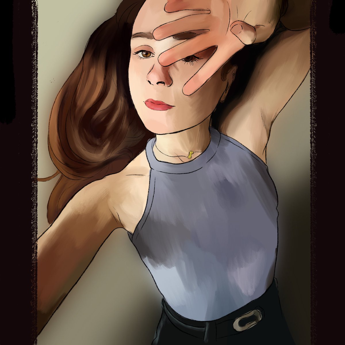EBareee's tweet photo. Was such a nice picture of @JustineStafford I had to paint it, fun lighting and brush testy~ yesssss~
#art #drawing #portraitdrawing #portraitart #trychannel #thetrychannel #justinestafford https://t.co/FN42vkOXr3
